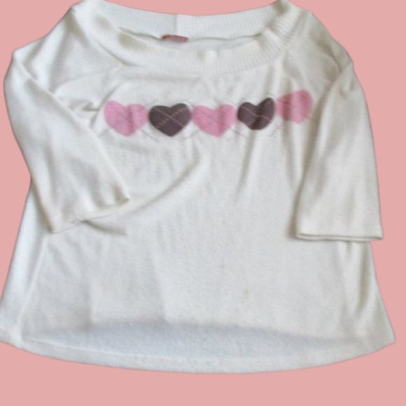 Cute & Sexy Off the Shoulder Heart Sweater XL or 1X - Picture 7 of 11